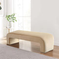 Floranda 60" Fully Velvet Upholstered Waterfall Entryway Bedroom Bench By Mercer41