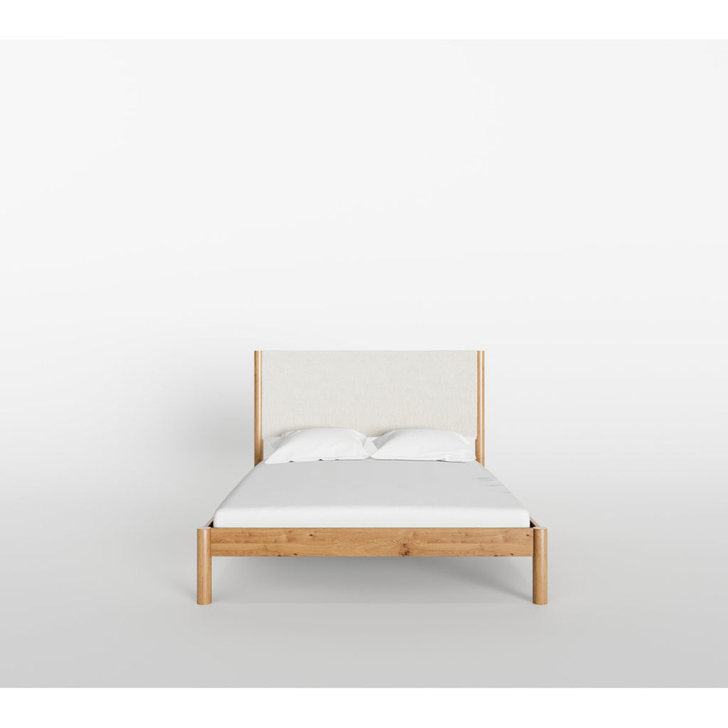 Ardin Solid Wood Queen Bed Frame With Cream Boucle Upholstered Headboard
By Ebern Designs