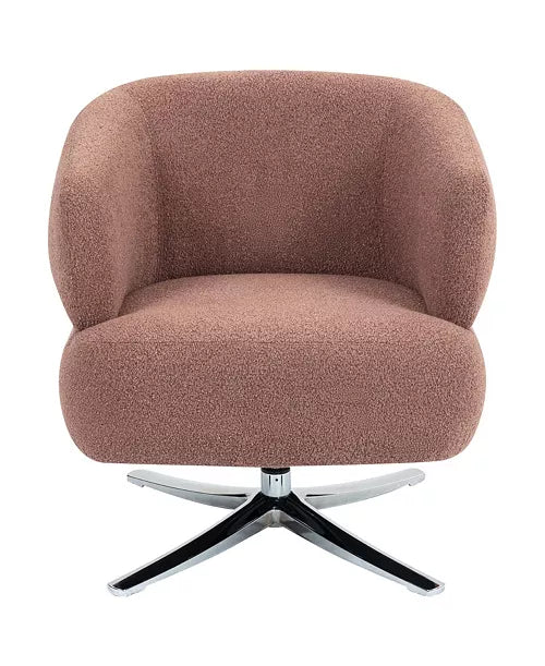 Red Swivel Cuddle Chair - Balcony, Study, Living Room by Streamdale Furniture