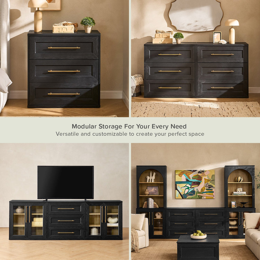 Black Oak
Blake 3 Drawer Dresser, Black Oak