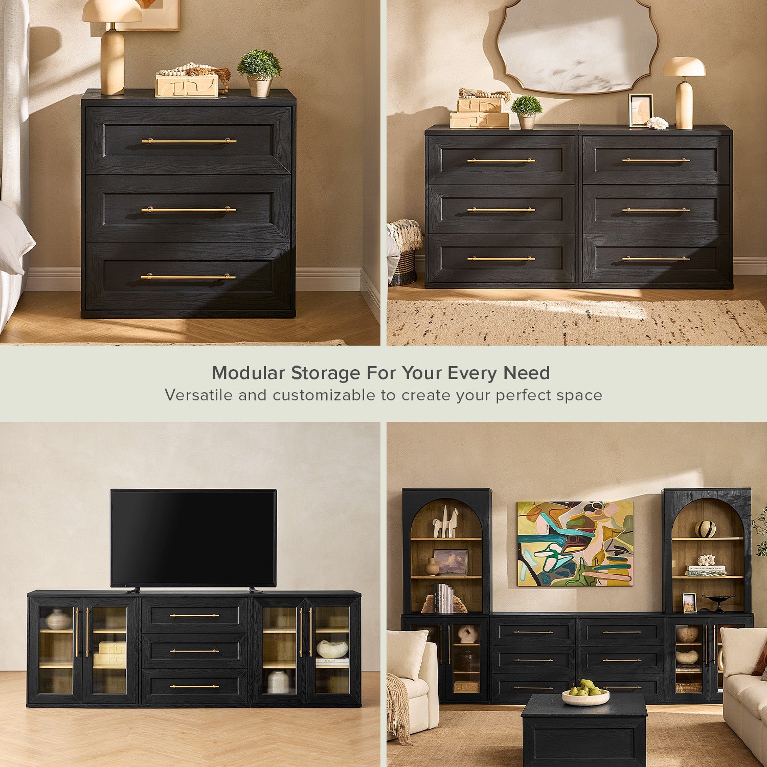 Black Oak
Blake 3 Drawer Dresser, Black Oak