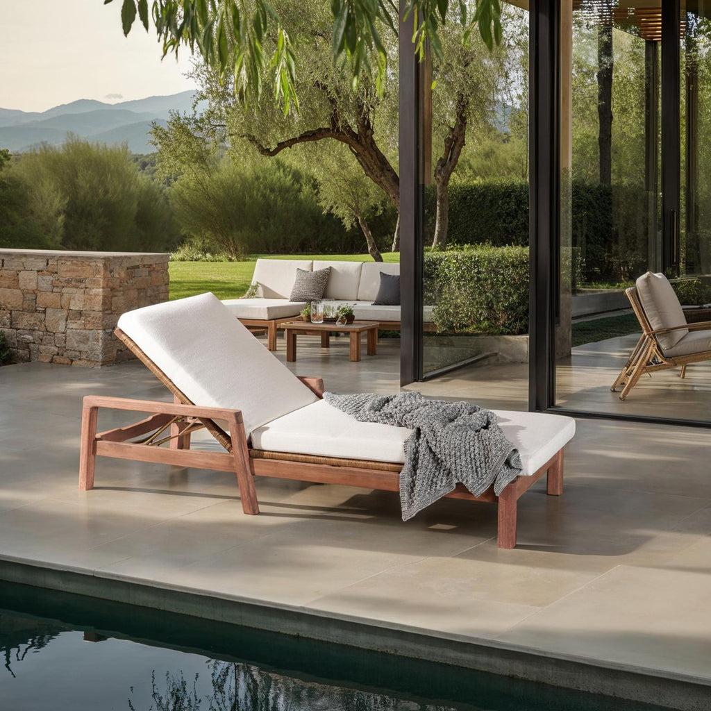 Joss & Main Outdoor Adjustable Chaise Lounge