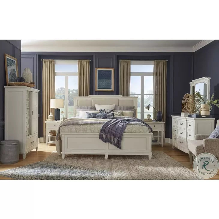 Magnussen Furniture Willowbrook Open Nightstand in Egg Shell White
