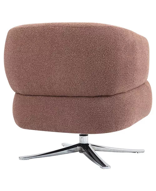 Red Swivel Cuddle Chair - Balcony, Study, Living Room by Streamdale Furniture