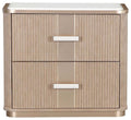 West Kensington Sea Salt Caramel 2 Drawer Nightstand By Michael Amini