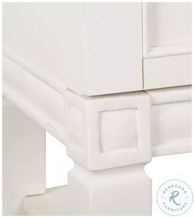 Magnussen Furniture Willowbrook Open Nightstand in Egg Shell White