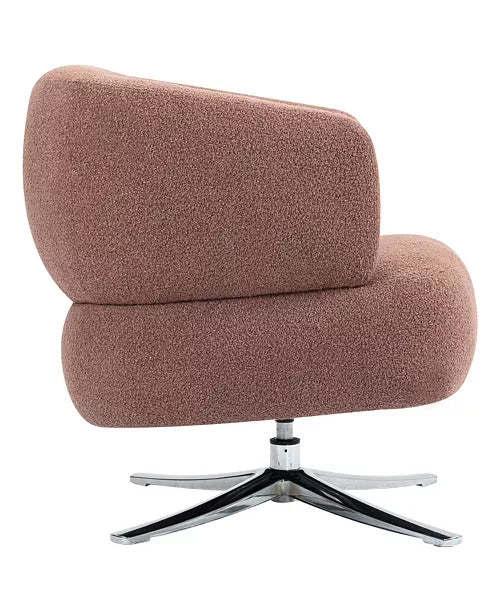 Red Swivel Cuddle Chair - Balcony, Study, Living Room by Streamdale Furniture