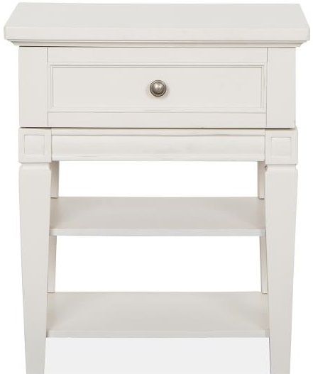 Magnussen Furniture Willowbrook Open Nightstand in Egg Shell White