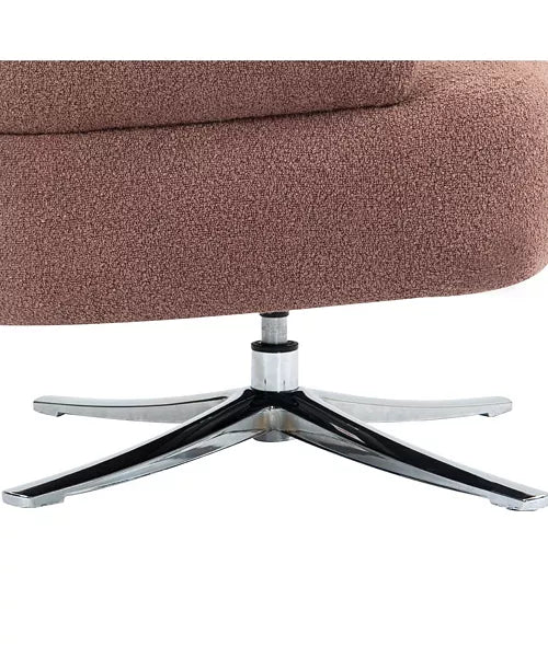 Red Swivel Cuddle Chair - Balcony, Study, Living Room by Streamdale Furniture