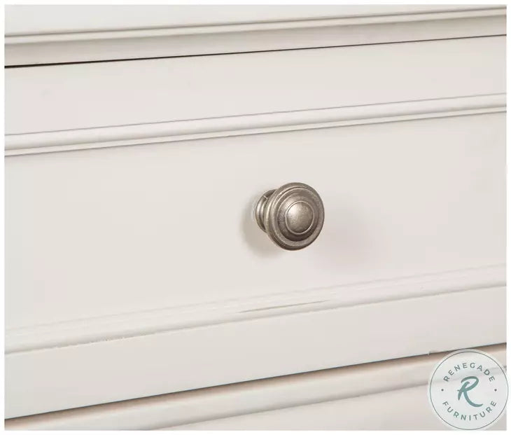 Magnussen Furniture Willowbrook Open Nightstand in Egg Shell White